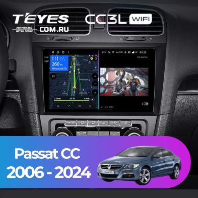 Штатная магнитола Teyes CC3L WiFi 2/32 Volkswagen Passat CC (2006-2024)