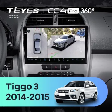 Штатная магнитола Teyes CC4 Pro 360 12/256 Chery Tiggo 3 (2014-2015)