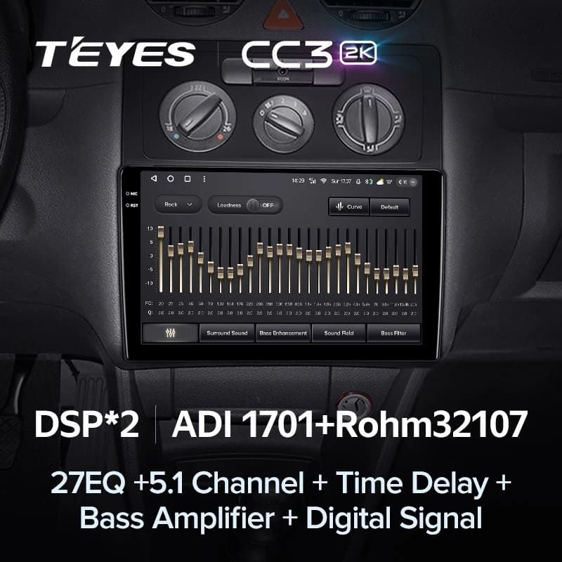Штатная магнитола Teyes CC3 2K 6/128 Volkswagen Caddy 2K (2004-2010)
