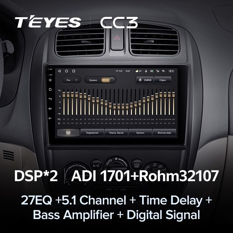 Штатная магнитола Teyes CC3 4/32 Mazda 323 BJ (2000-2003)