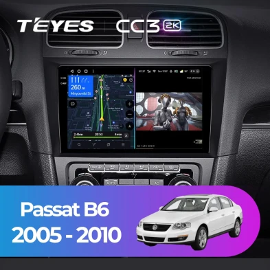Штатная магнитола Teyes CC3 2K 4/64 Volkswagen Passat B6 (2005-2010)
