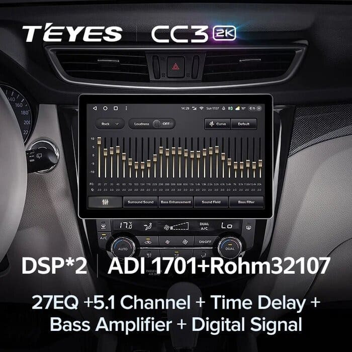 Штатная магнитола Teyes CC3 2K 4/64 Nissan X-Trail 3 T32 (2013-2021) F2 Тип-AВ (13")