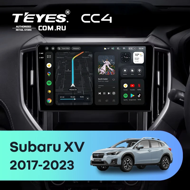 Штатная магнитола Teyes CC4 6/64 Subaru XV (2017-2023)