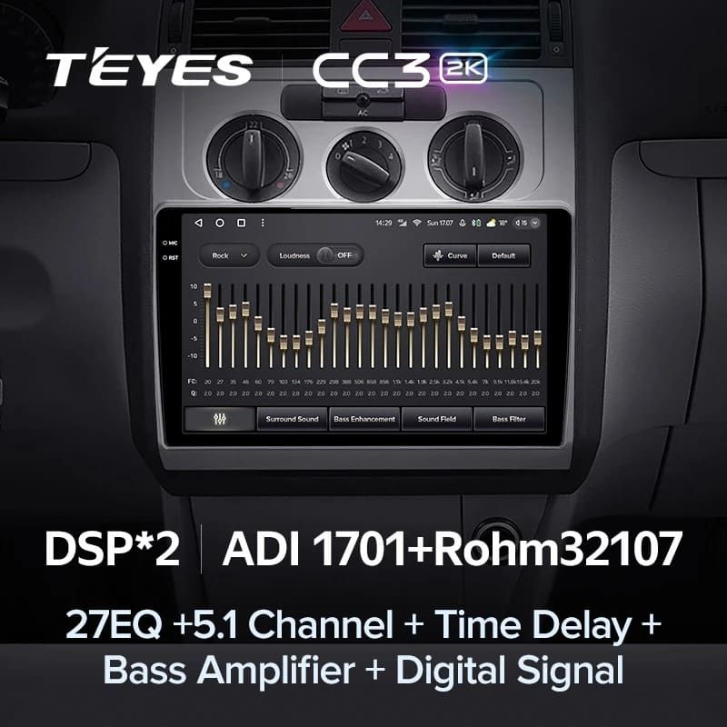 Штатная магнитола Teyes CC3 2K 4/32 Volkswagen Touran 1 (2003-2010)