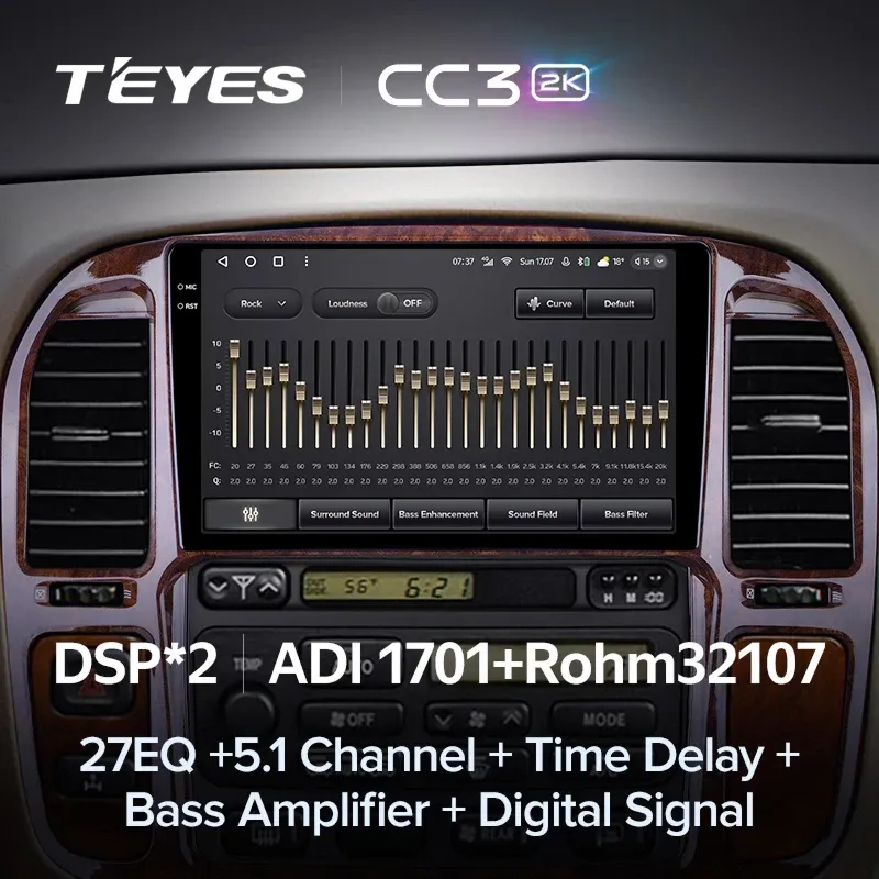 Штатная магнитола Teyes CC3 2K 4/32 Lexus LX470 (1998-2003) F3
