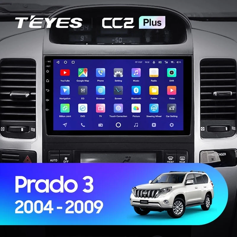 Штатная магнитола Teyes CC2 Plus 4/32 Toyota Land Cruiser Prado J120 (2004-2009) F1 Тип-B