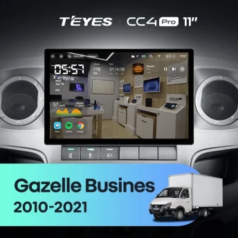 Штатная магнитола Teyes CC4 Pro 12/256 GAZ Gazelle Busines (2010-2021) F2 (11")