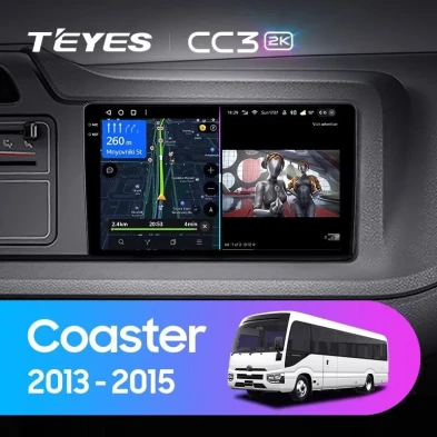 Штатная магнитола Teyes CC3 2K 4/64 Toyota Coaster (2013-2015)