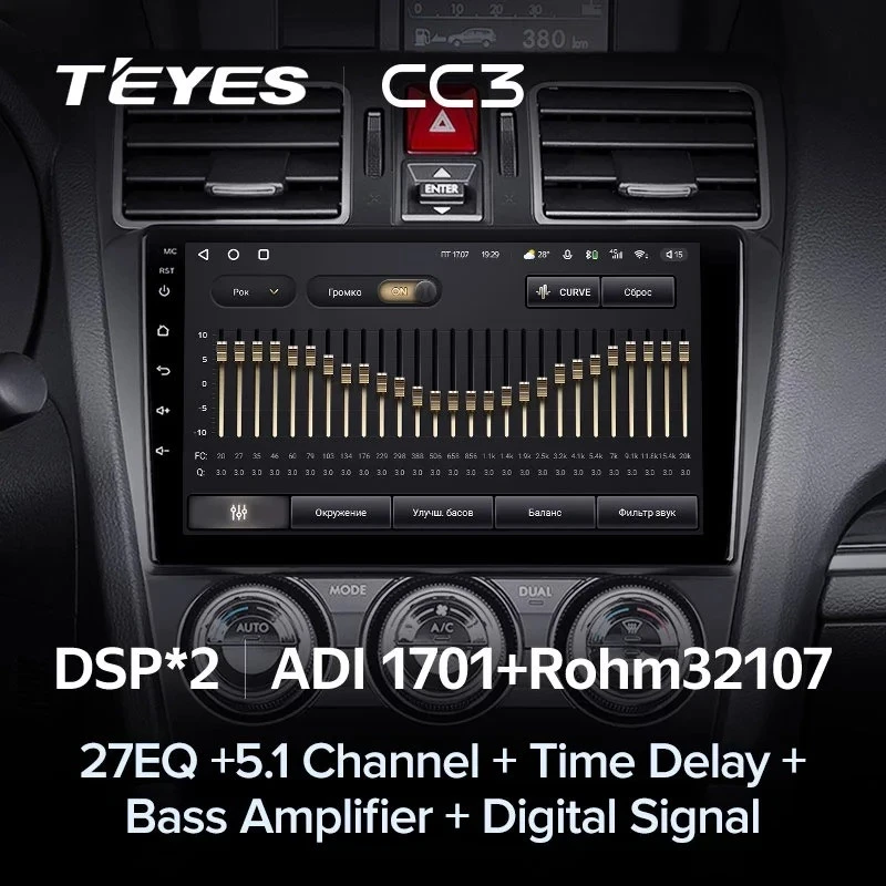 Штатная магнитола Teyes CC3 4/32 Subaru Forester SJ (2015-2018)