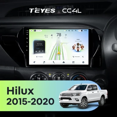 Штатная магнитола Teyes CC4L 6/64 Toyota Hilux Pick Up AN120 (2015-2020) Правый руль