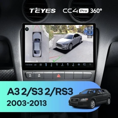 Штатная магнитола Teyes CC4 Pro 360 8/128 Audi RS3 1 (2011-2012) (11")