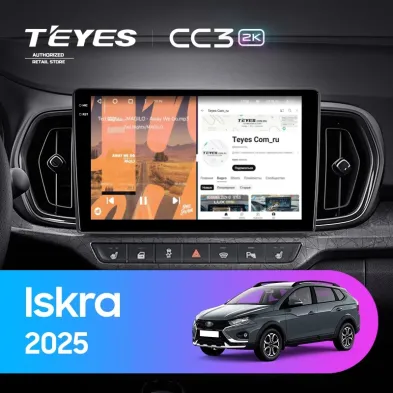 Штатная магнитола Teyes CC3 2K 4/64 LADA Iskra SW Cross 2025 Тип-B