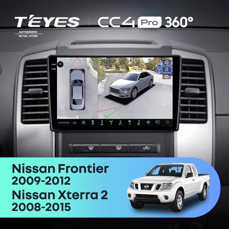 Штатная магнитола Teyes CC4 Pro 360 12/256 Nissan Frontier (2009-2012)