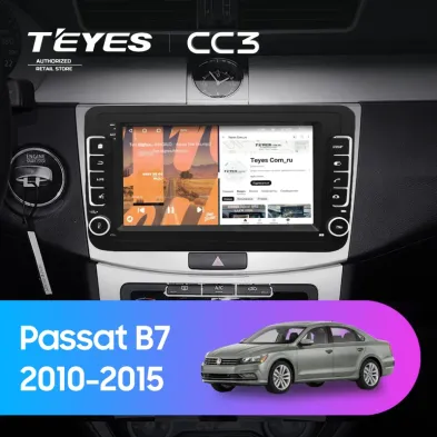 Штатная магнитола Teyes CC3 4/32 Volkswagen Passat B7 (2010-2015) (с кнопками) 7"