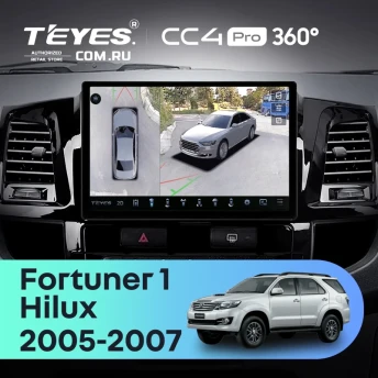 Штатная магнитола Teyes CC4 Pro 360 8/128 Toyota Fortuner (2005-2007) F2 (11")