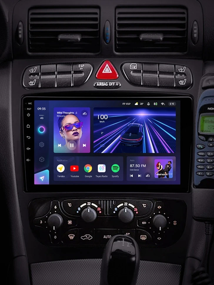 Штатная магнитола Teyes CC3 4/32 Mercedes-Benz C/CLK-Class S203 W203 W209 A209 (2000-2005) F1