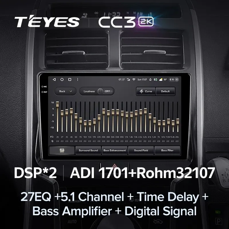 Штатная магнитола Teyes CC3 2K 4/64 Toyota Sai K10 (2013-2017)