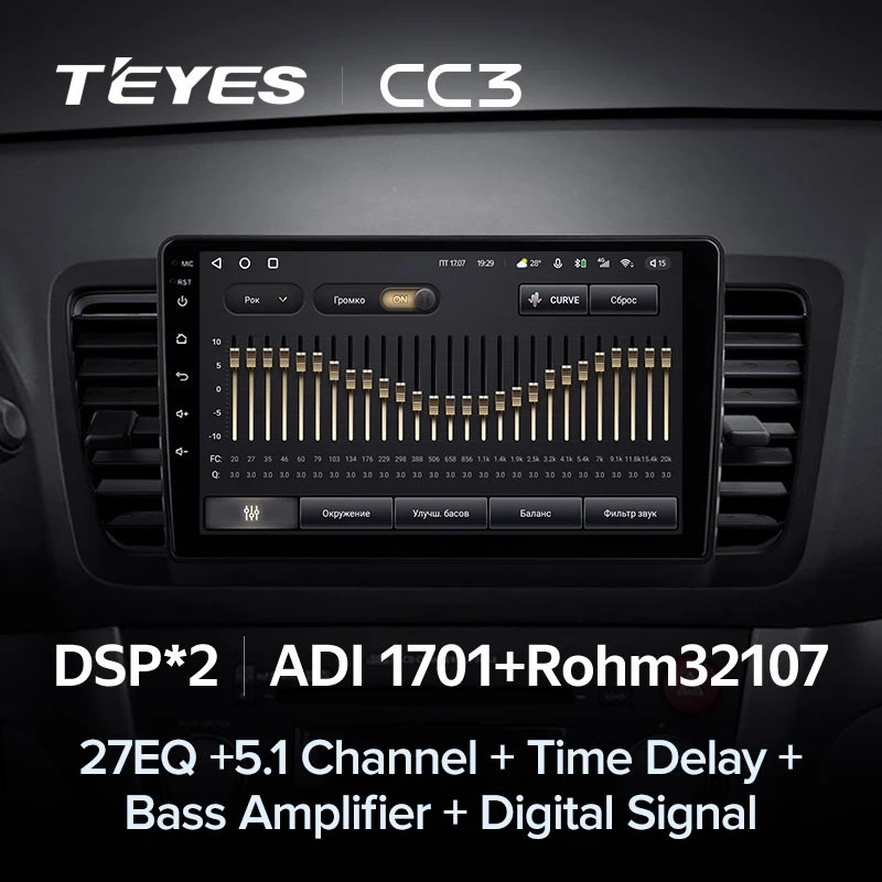 Штатная магнитола Teyes CC3 4/32 Subaru Outback 3 (2003-2009)