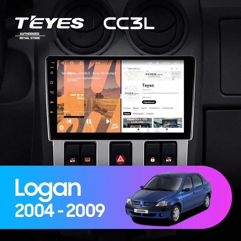 Штатная магнитола Teyes CC3L 4/32 Renault Logan 1 (2004-2009)
