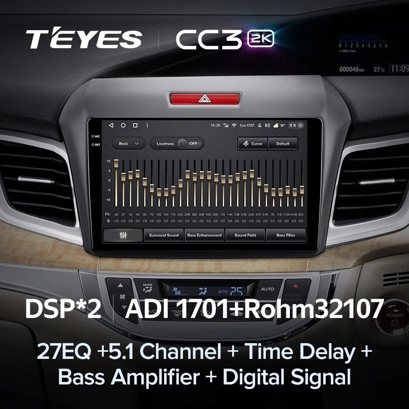 Штатная магнитола Teyes CC3 2K 6/128 Honda Jade (2015-2020) Правый руль