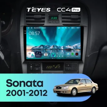 Штатная магнитола Teyes CC4 Pro 8/128 Hyundai Sonata EF рестайлинг (2001-2012)