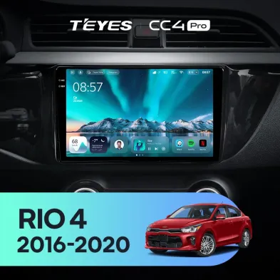 Штатная магнитола Teyes CC4 Pro 12/256 Kia Rio 4 (2016-2020) Тип-A