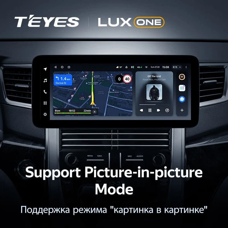 Штатная магнитола Teyes LUX ONE 6/128 Toyota Alphard 2 H20 (2008-2014) Тип-B