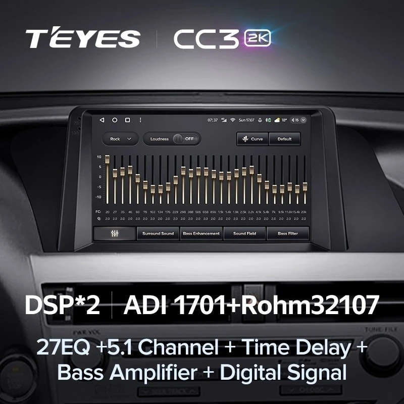 Штатная магнитола Teyes CC3 2K 4/32 Lexus RX270 RX350 RX450h AL10 3 (2008-2015) Тип-B