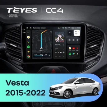 Штатная магнитола Teyes CC4 6/64 Lada Vesta Cross Sport (2015-2022) F1