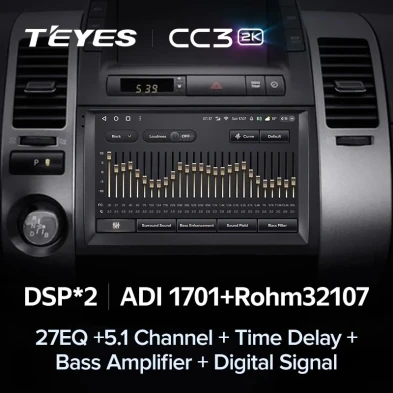 Штатная магнитола Teyes CC3 2K 4/32 Toyota Prius XW20 II (2003-2011) F2