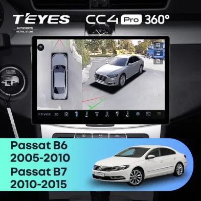 Штатная магнитола Teyes CC4 Pro 360 8/128 Volkswagen Passat 7 B7 (2010-2015) (13")
