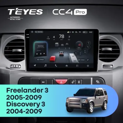 Штатная магнитола Teyes CC4 Pro 8/128 Land Rover Freelander 3 (2005-2009)