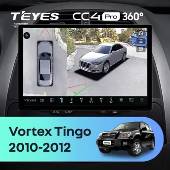 Штатная магнитола Teyes CC4 Pro 360 12/256 Vortex Tingo (2010-2012) (13")