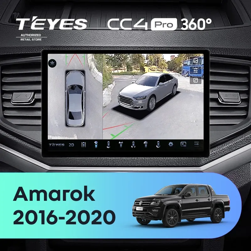 Штатная магнитола Teyes CC4 Pro 360 12/256 Volkswagen Amarok 1 (2016-2020) (13")