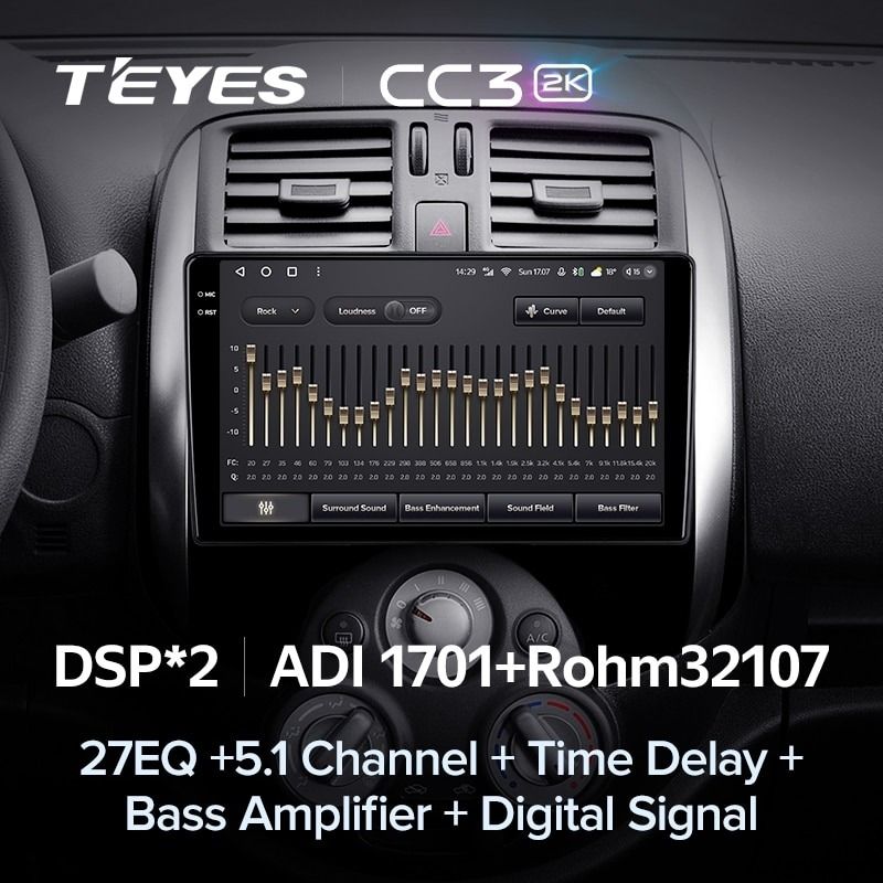 Штатная магнитола Teyes CC3 2K 4/32 Nissan Sunny Versa C17 (2012-2014)