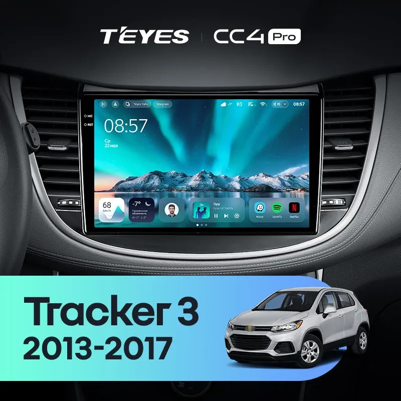 Штатная магнитола Teyes CC4 Pro 12/256 Chevrolet Tracker 3 (2013-2017) F2