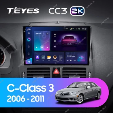 Штатная магнитола Teyes CC3 2K 4/32 Mercedes-Benz C-Class 3 W204 S204 (2006-2011)