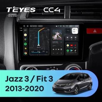 Штатная магнитола Teyes CC4 8/128 Honda Jazz 3 (2015-2020) Тип-A Правый руль