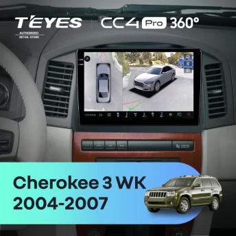 Штатная магнитола Teyes CC4 Pro 360 12/256 Jeep Grand Cherokee 3 WK (2004-2007) F2