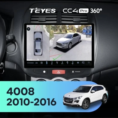 Штатная магнитола Teyes CC4 Pro 360 12/256 Peugeot 4008 (2010-2016) Тип-A (11")