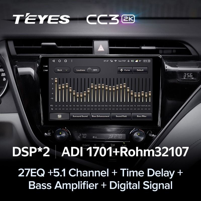 Штатная магнитола Teyes CC3 2K 4/32 Toyota Camry 8 XV 70 (2017-2020) F1