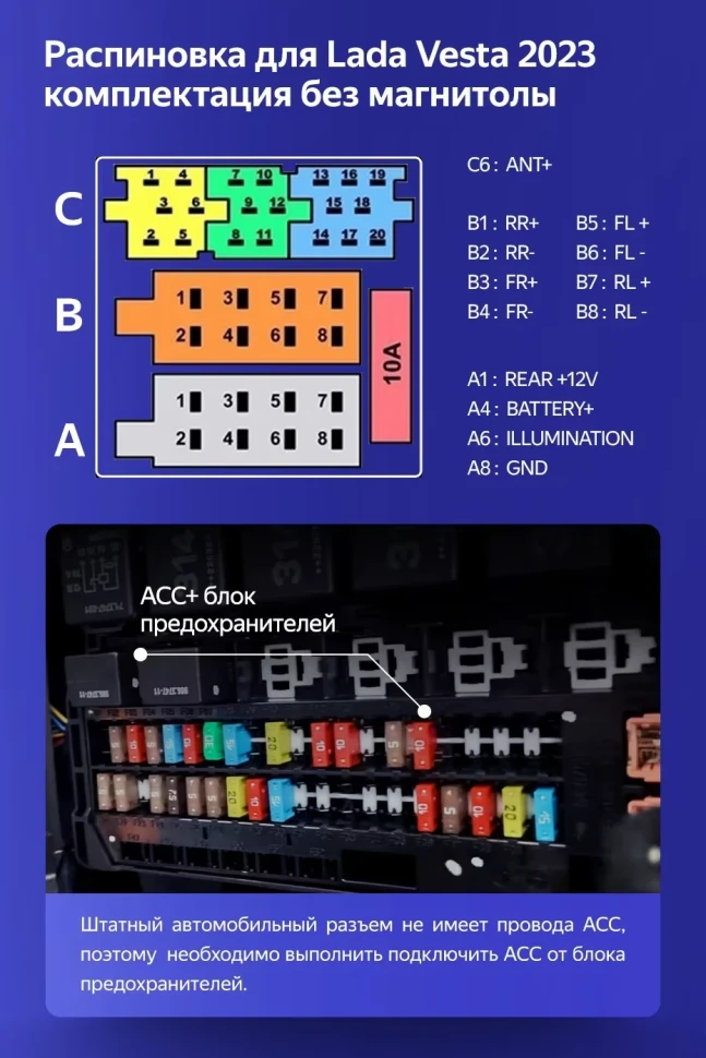 Штатная магнитола Teyes CC3 4/32 Lada Vesta (2023-2026) F2 Тип-B