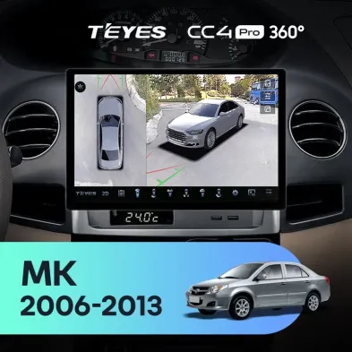 Штатная магнитола Teyes CC4 Pro 360 8/128 Geely MK 1 (2006-2013) (11")