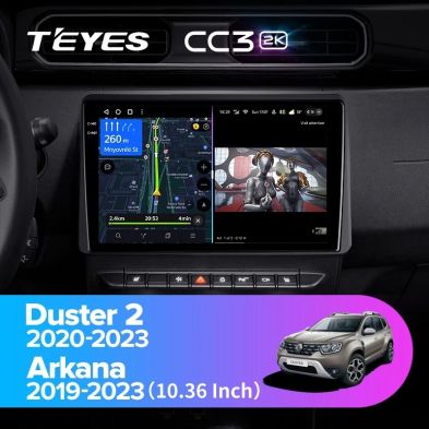 Штатная магнитола Teyes CC3 2K 6/128 Renault Duster HM 2 (2020-2023) F1