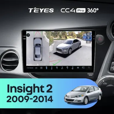 Штатная магнитола Teyes CC4 Pro 360 12/256 Honda Insight 2 (2009-2014) Правый руль