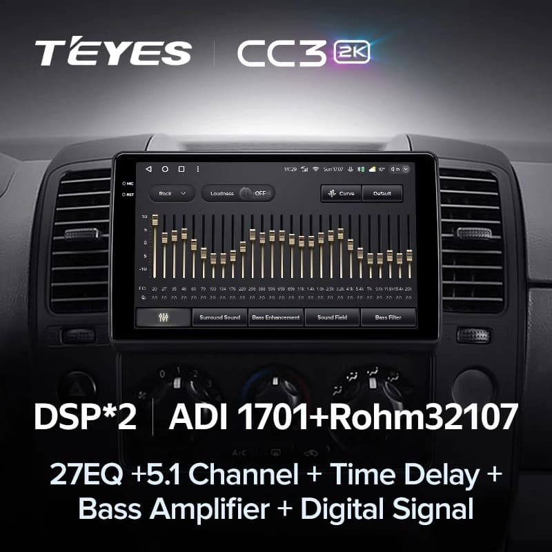 Штатная магнитола Teyes CC3 2K 360 6/128 Nissan Navara D40 (2004-2010) F1