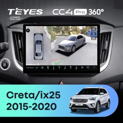 Штатная магнитола Teyes CC4 Pro 360 8/128 Hyundai Creta (2015-2020) (11")