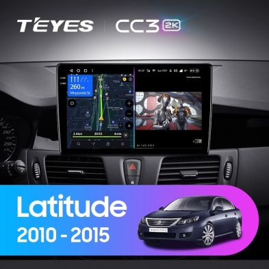 Штатная магнитола Teyes CC3 2K 360 6/128 Renault Latitude 1 (2010-2015)