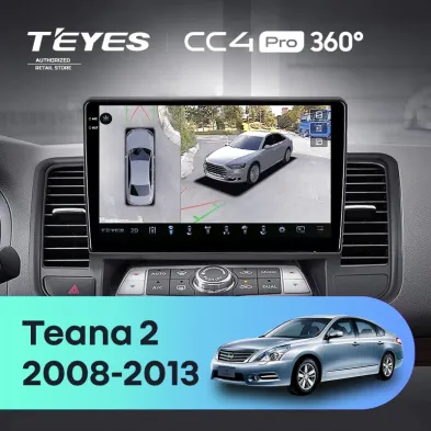 Штатная магнитола Teyes CC4 Pro 360 8/128 Nissan Teana J32 (2008-2013) Тип-A
