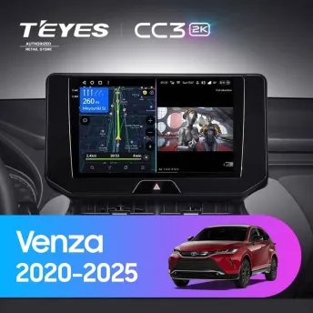 Штатная магнитола Teyes CC3 2K 6/128 Toyota Venza (2020-2025)